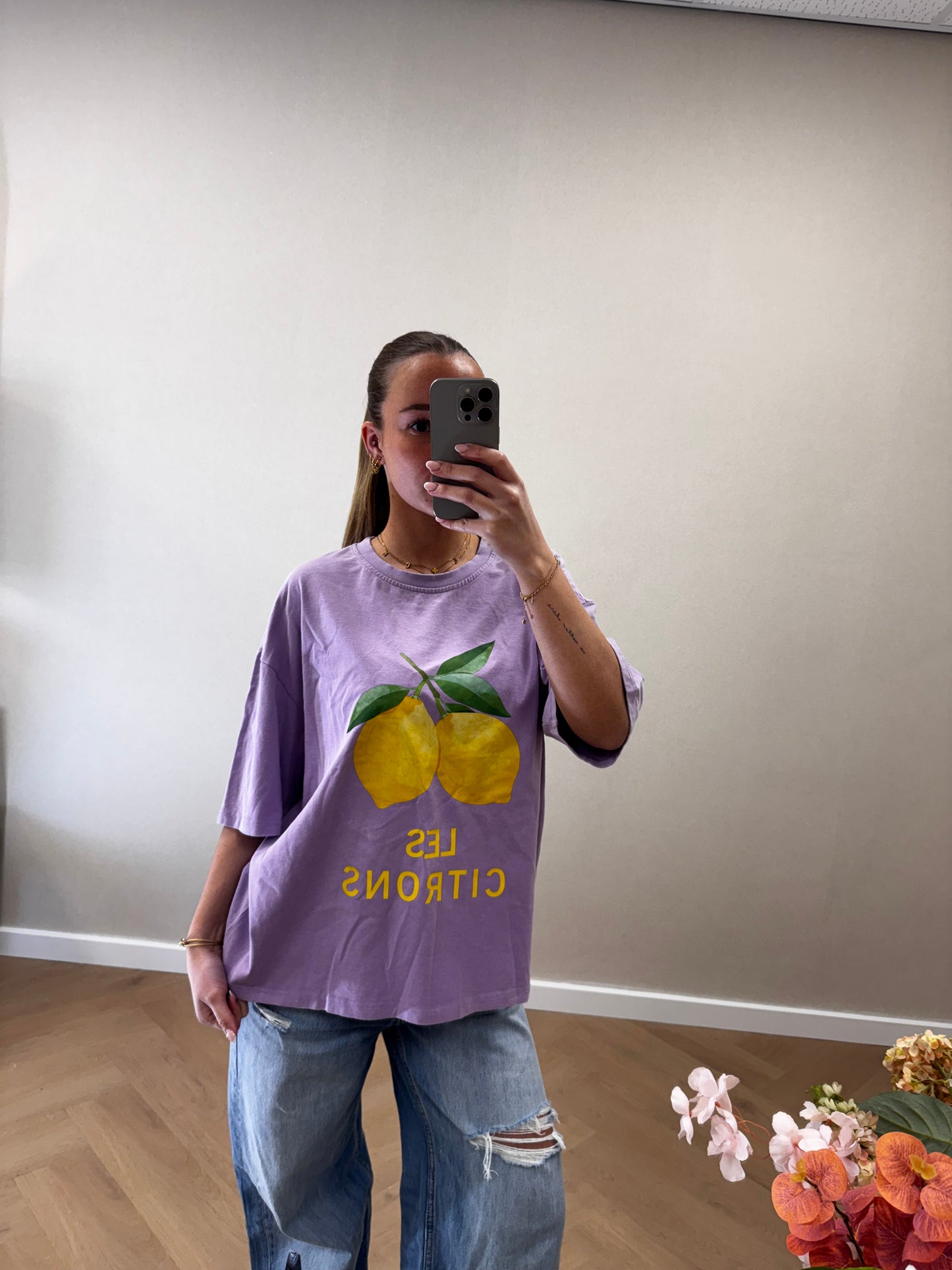 Les citrons tee lila