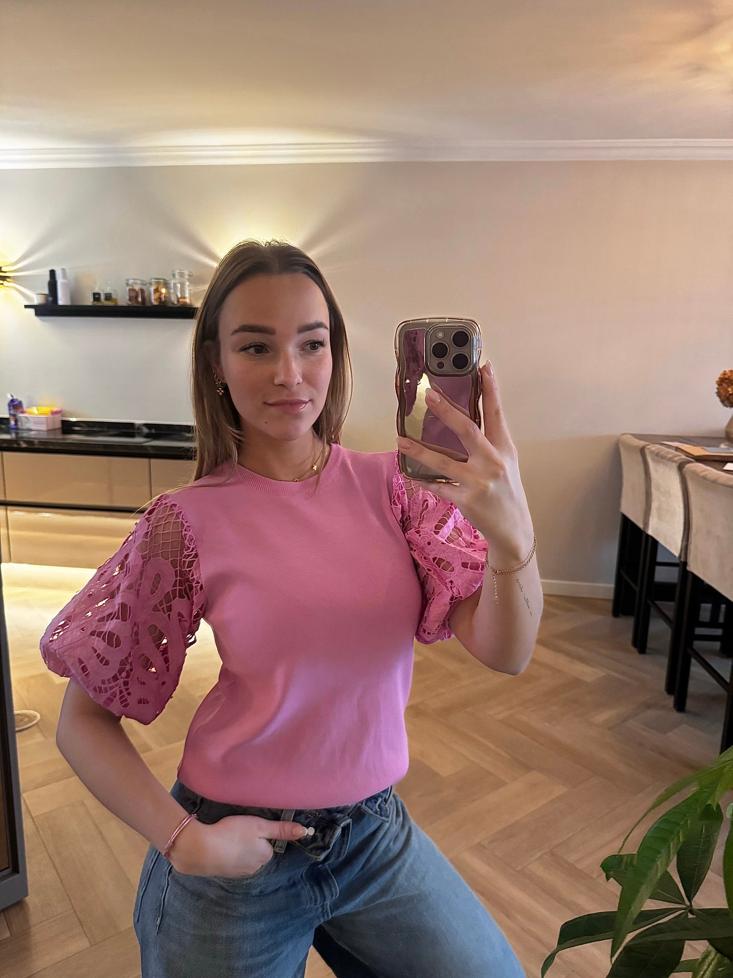 Ashley top pink
