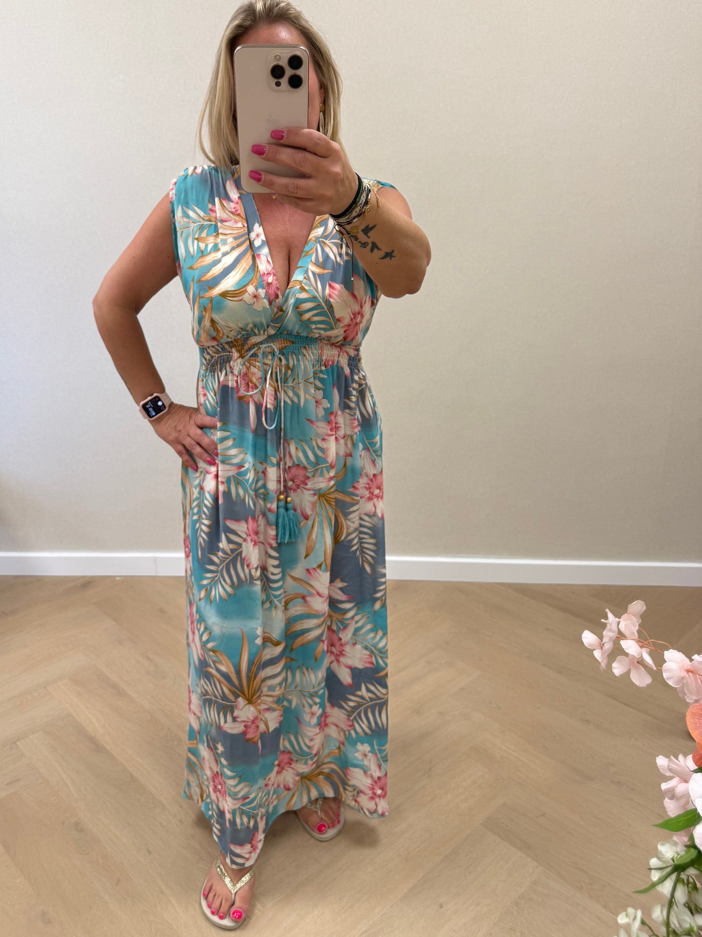 Bohemian dress turquoise