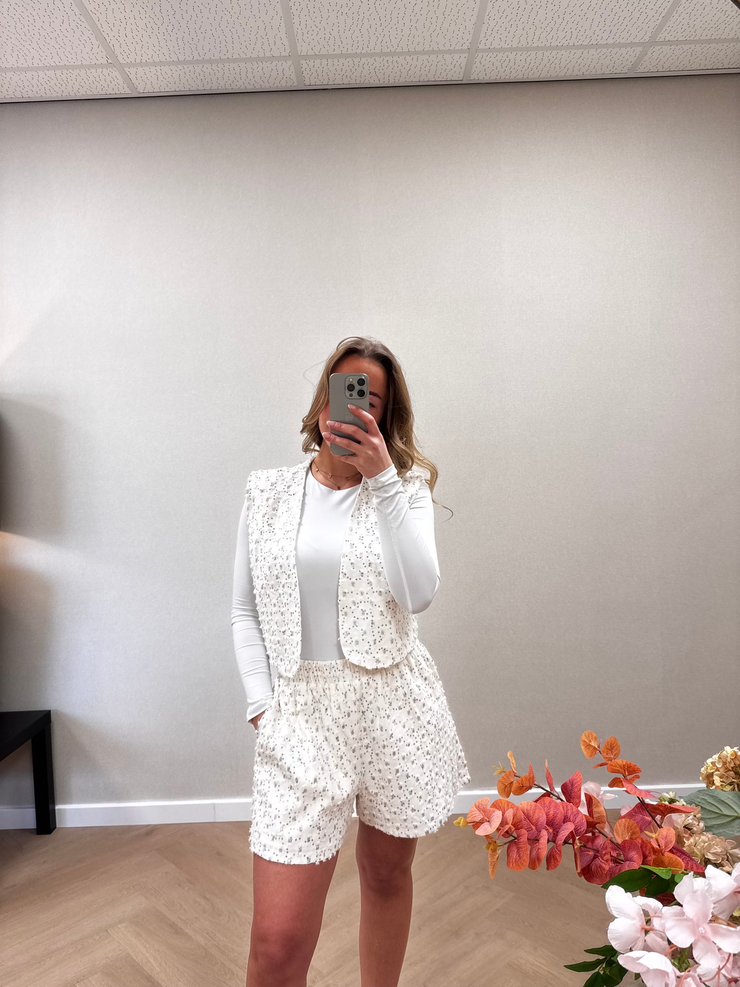 Set sparkly white