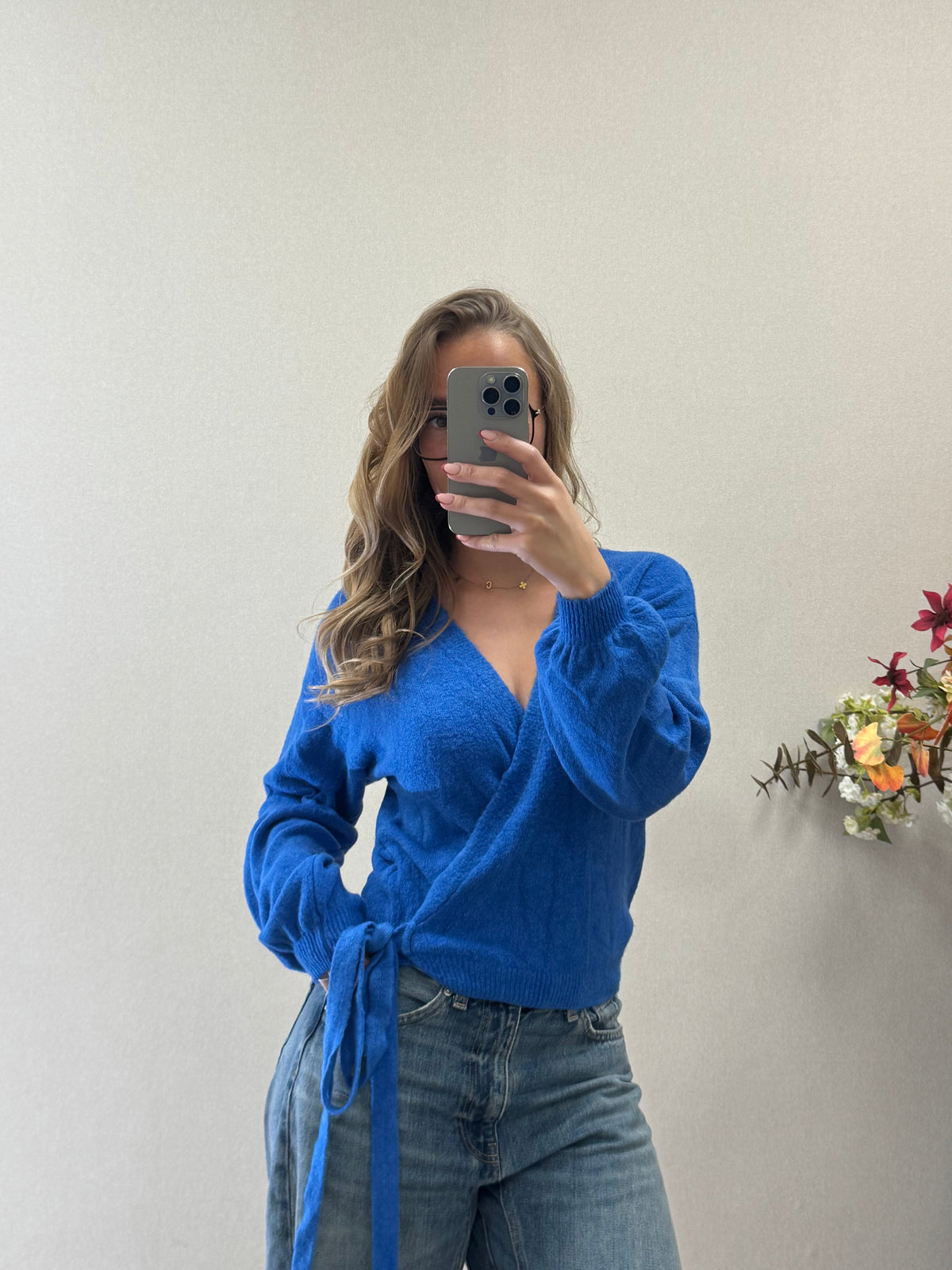 Wrap me up knit - Blue
