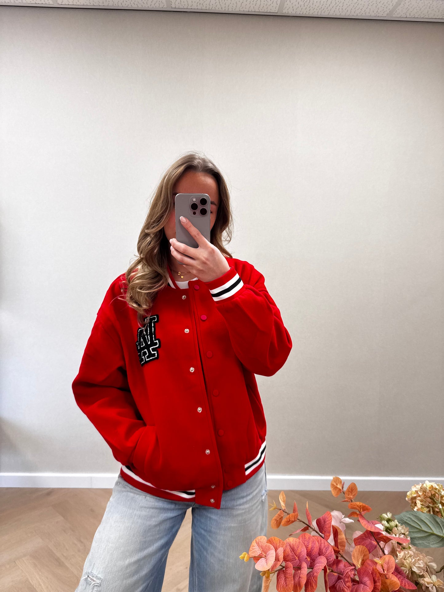 LA jacket red