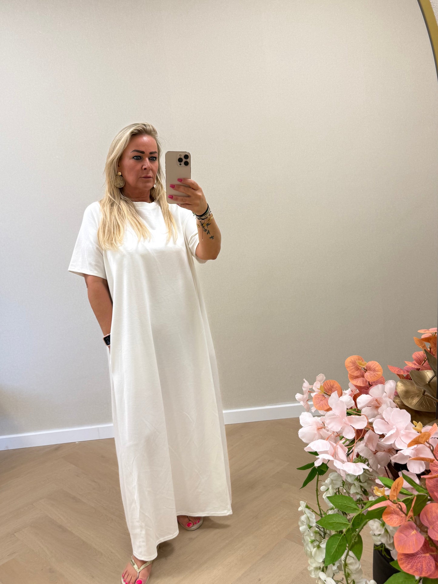 Tshirt dress white
