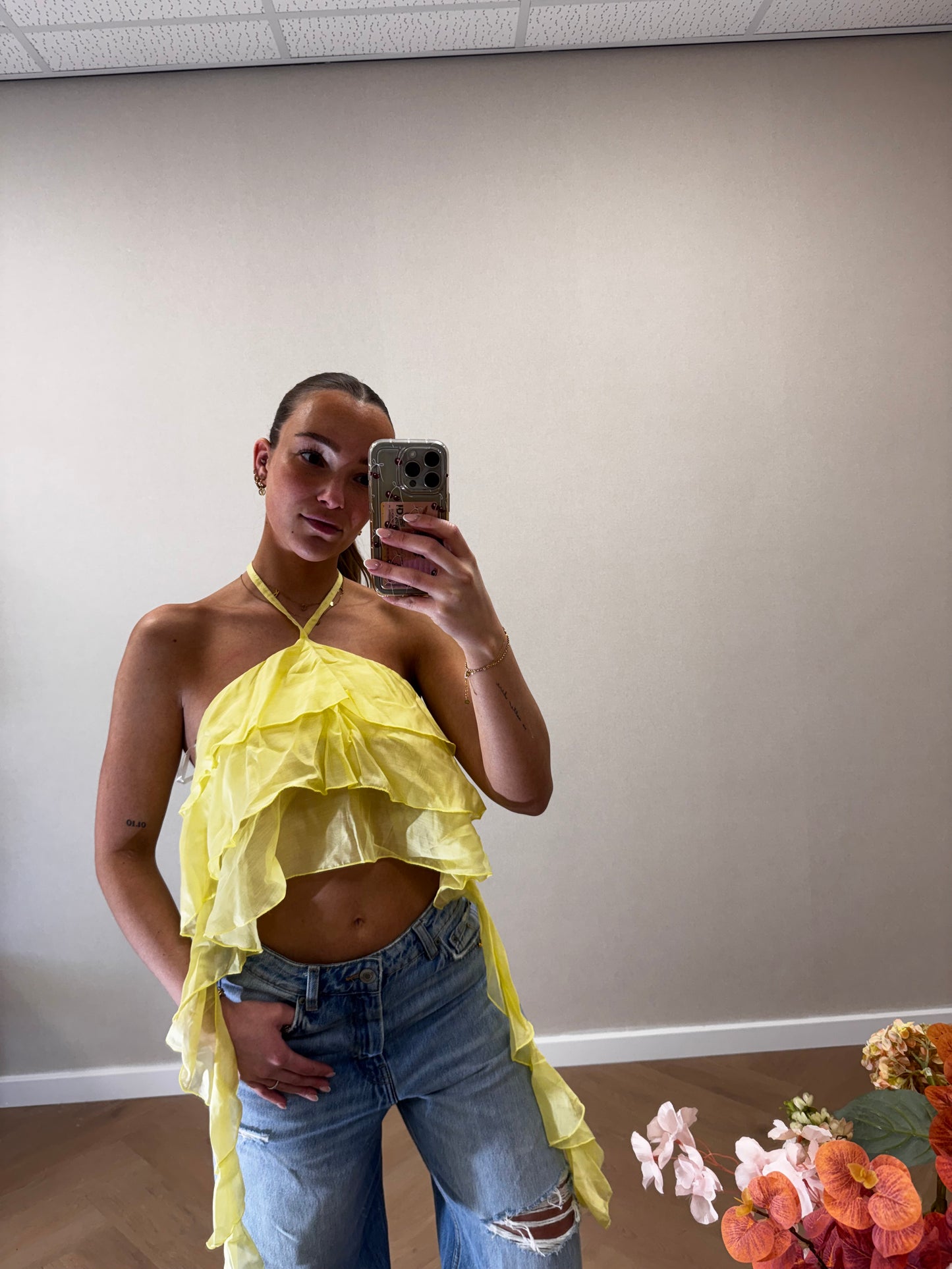 Mermaid top yellow