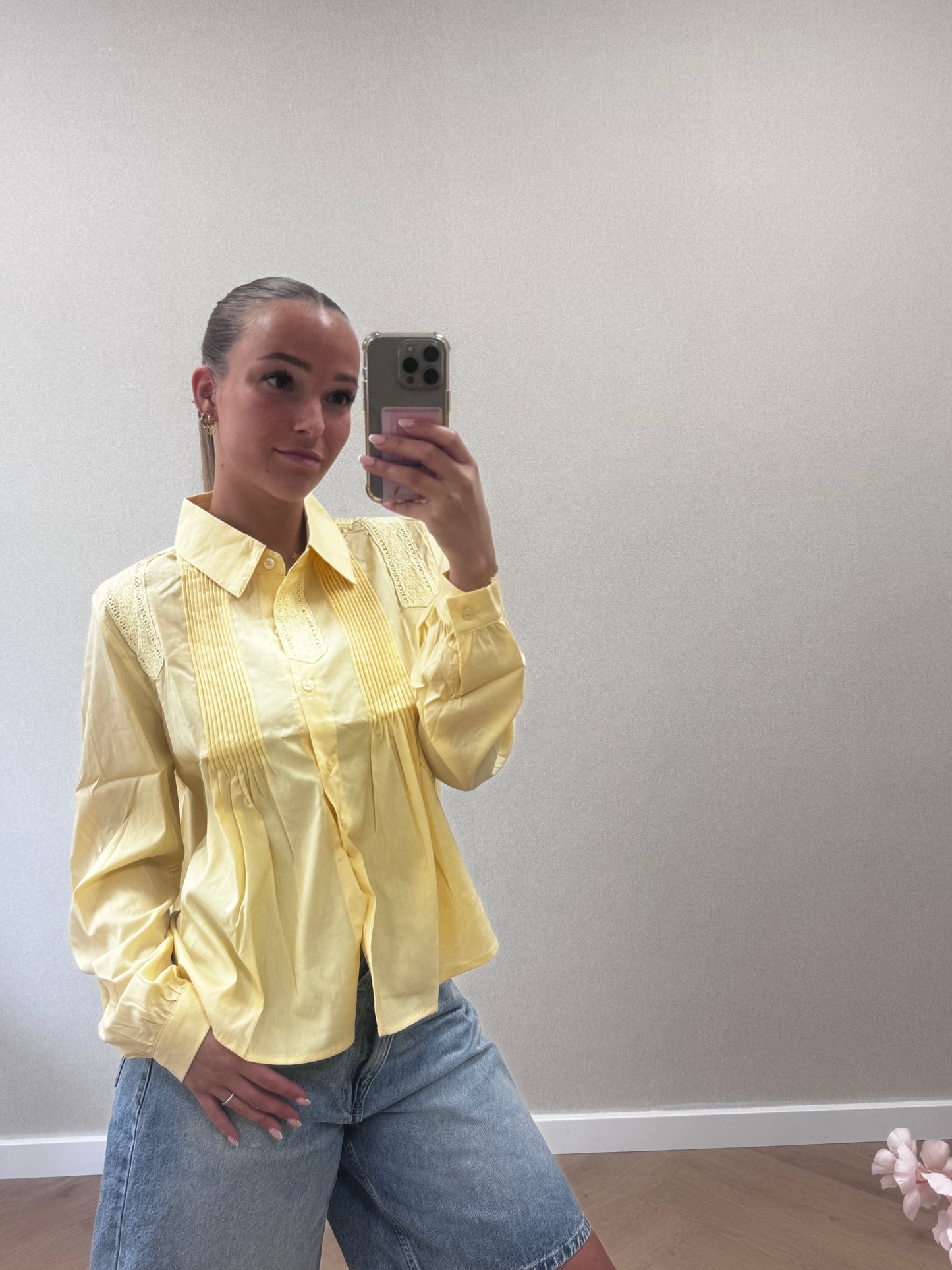 Blouse Bella - butter yellow