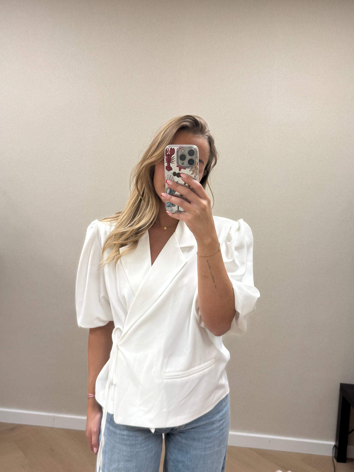 Yara blazer - white