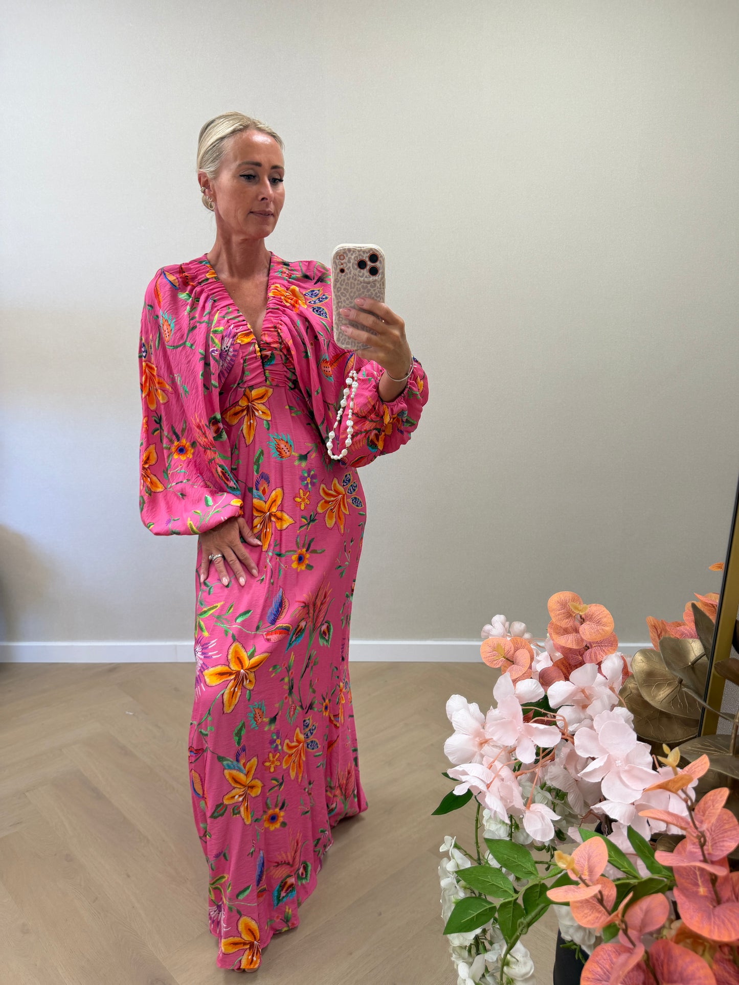 Bloom maxi dress - pink