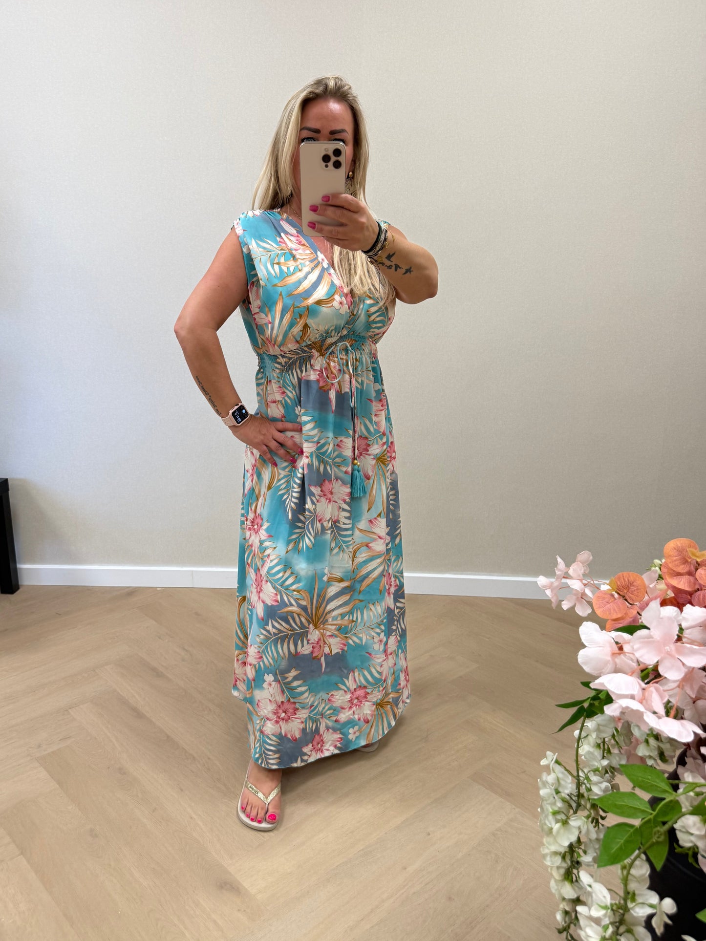 Bohemian dress turquoise