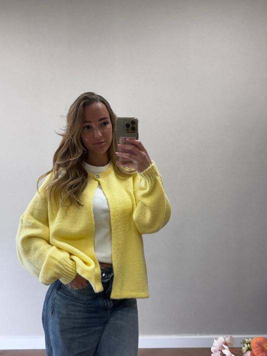 Elin cardigan - yellow