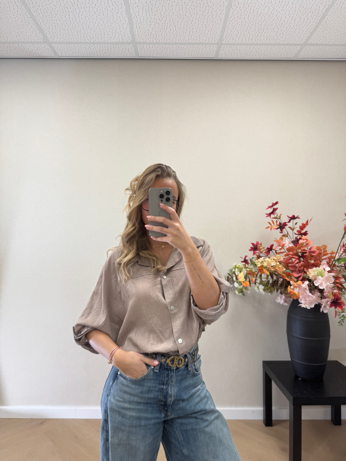 Soft touch Blouse - Taupe