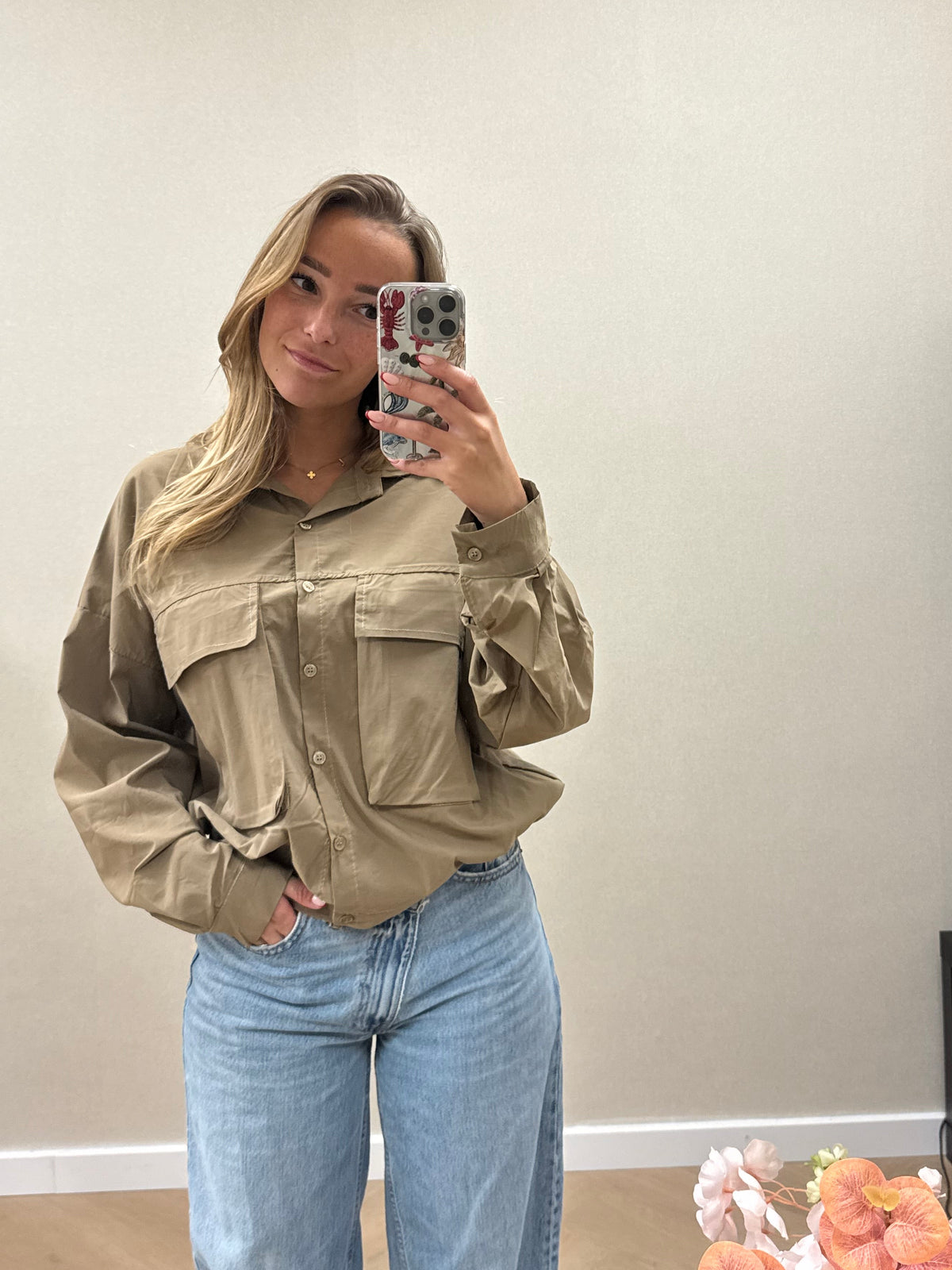 Mila utility blouse