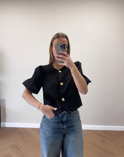 Luna top zwart