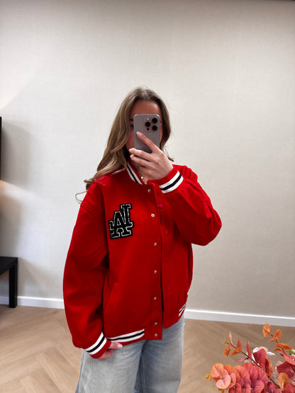 LA jacket red
