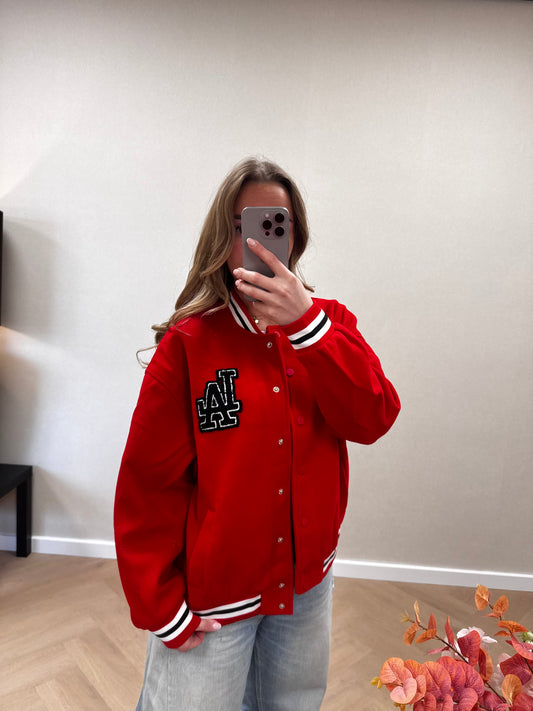 LA jacket red