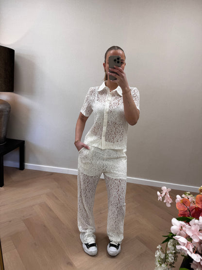 Lace set white