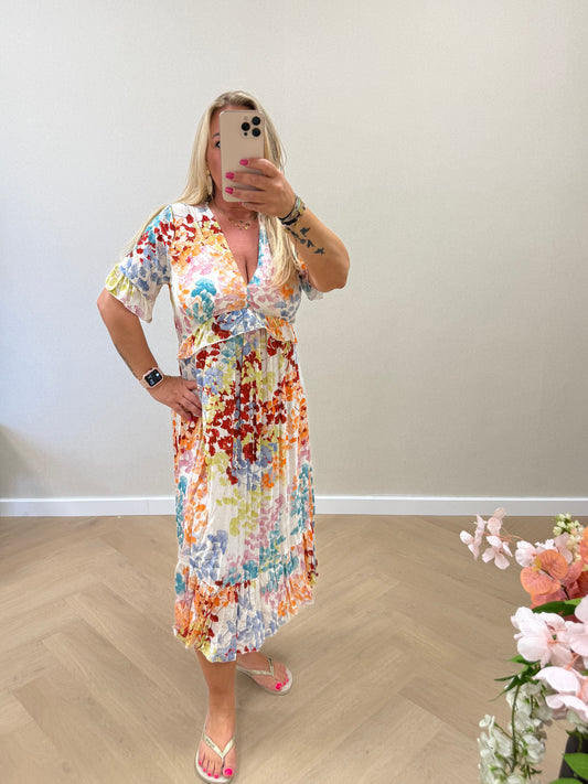 Flower dress orange