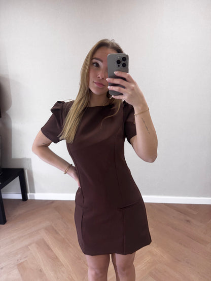 Zara jurk bruin