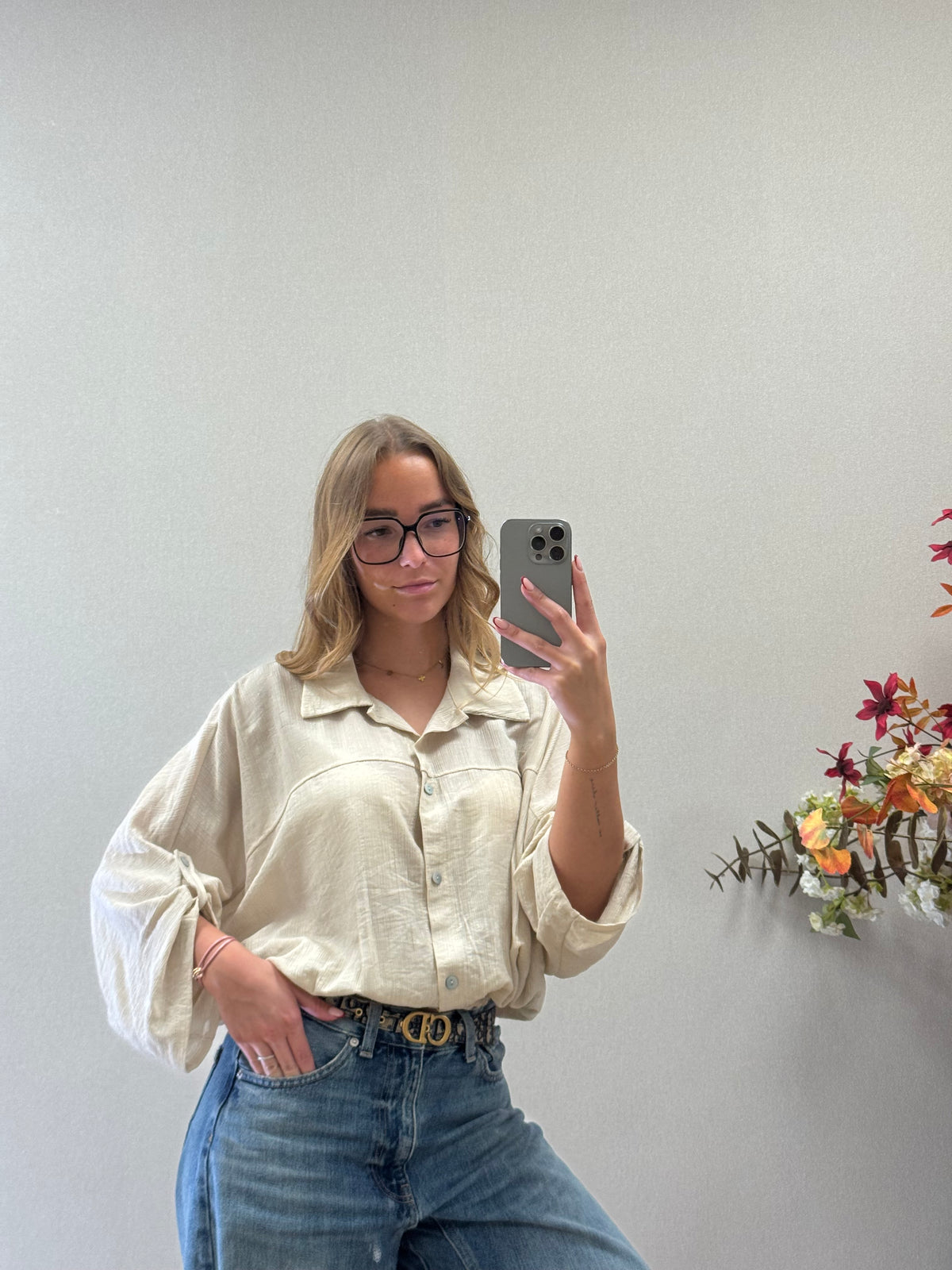 Soft touch Blouse - Crème