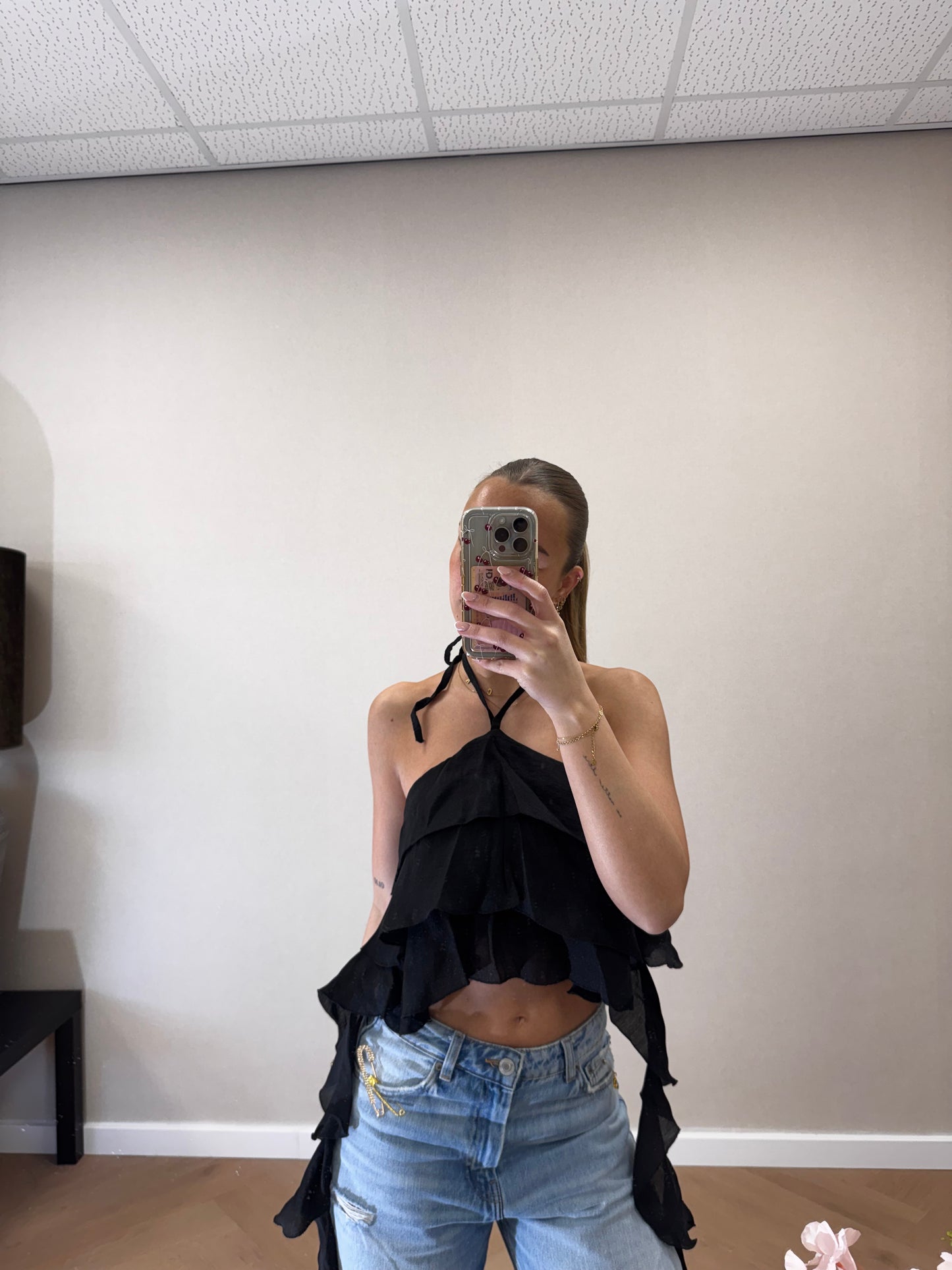 Mermaid top black