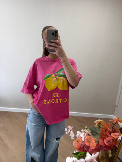Les citrons tee pink