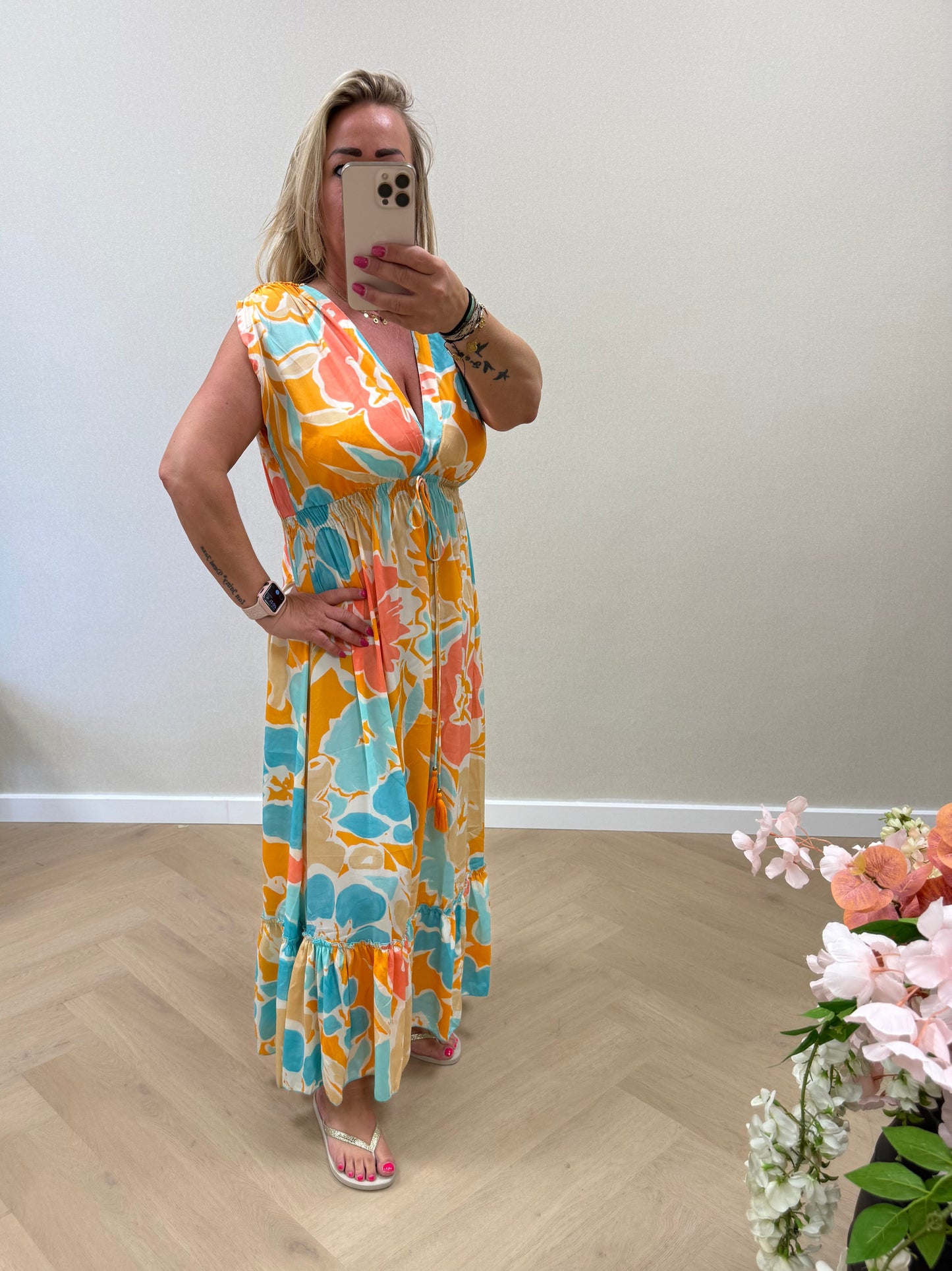 Bohemian dress orange