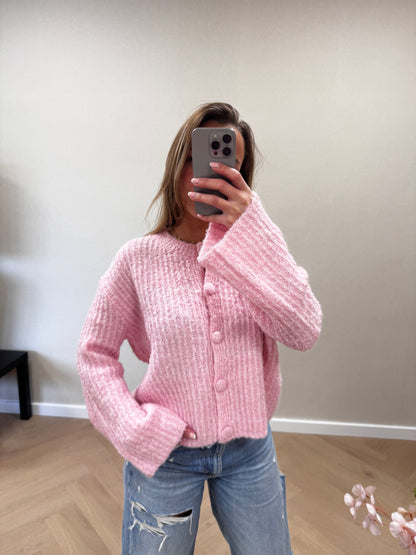 Knitted cardigan Pink