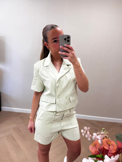 Roos set mintgroen