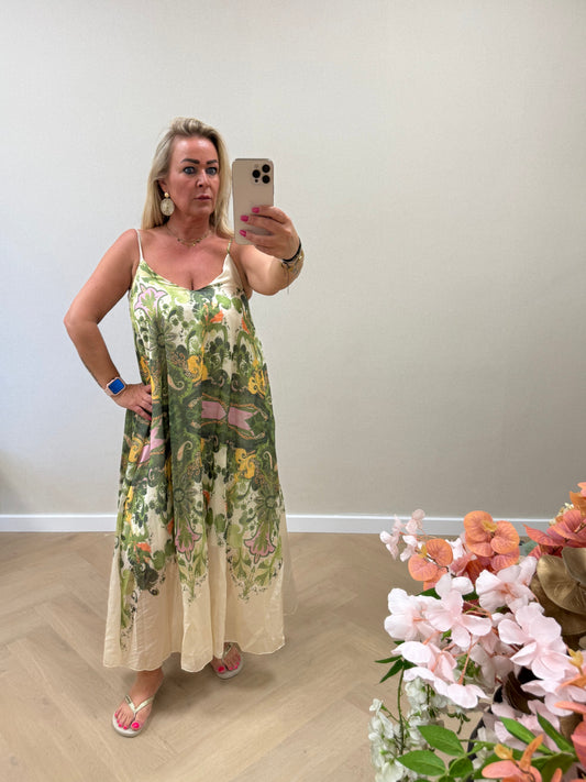 Blu dress green
