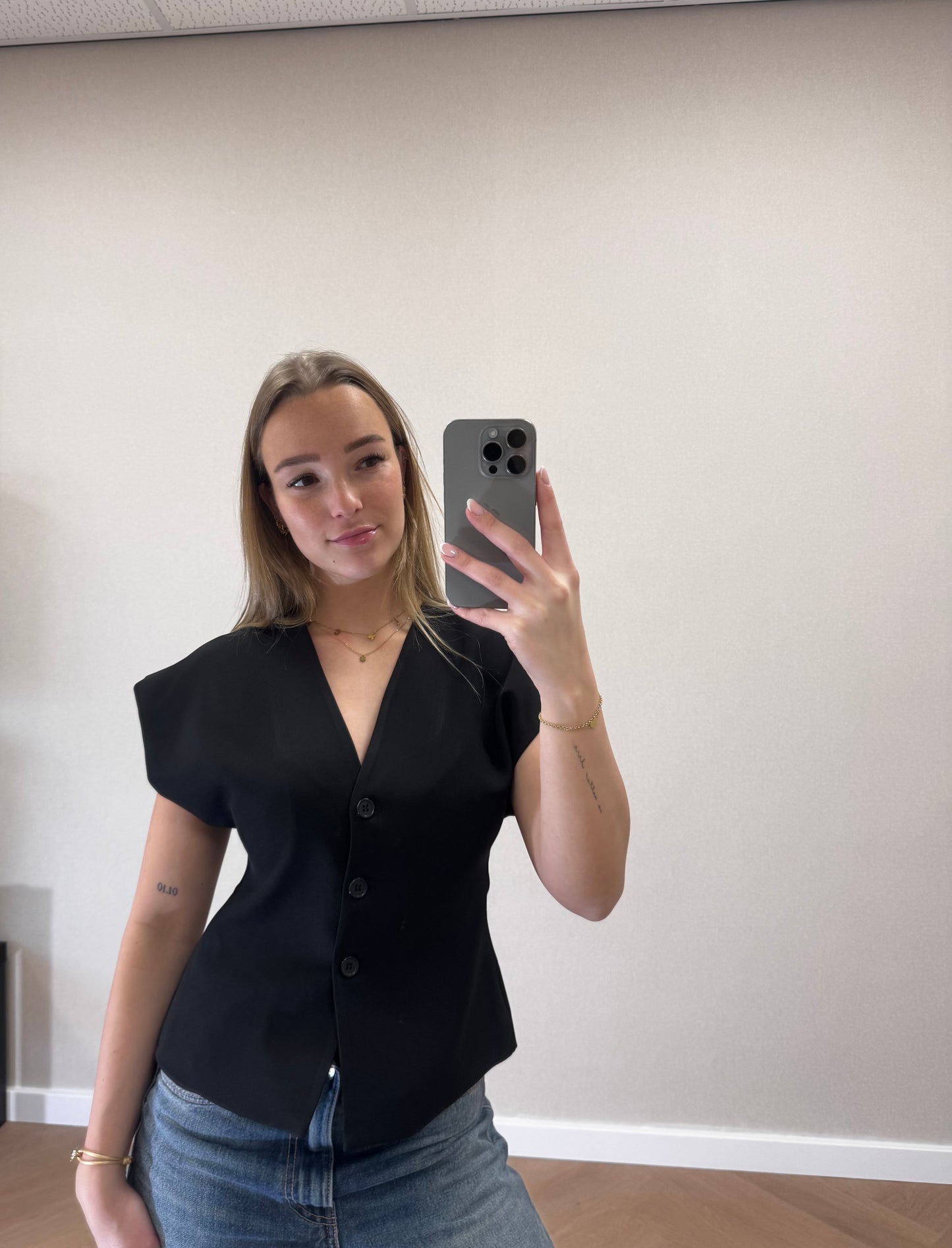 Top Olivia zwart