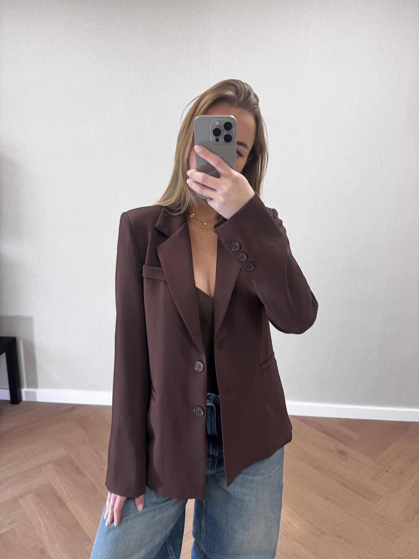 Lara blazer bruin