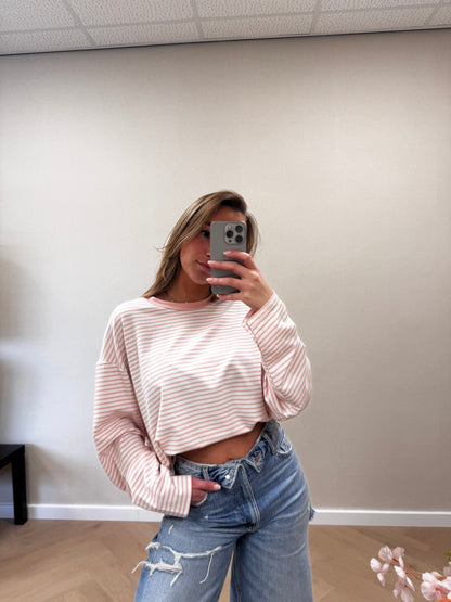 Tshirt stripe Pink