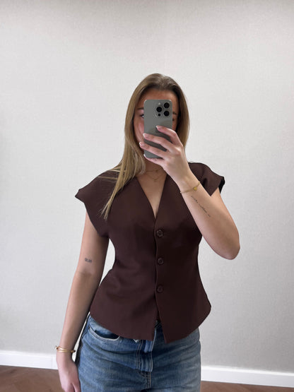 Top Olivia bruin