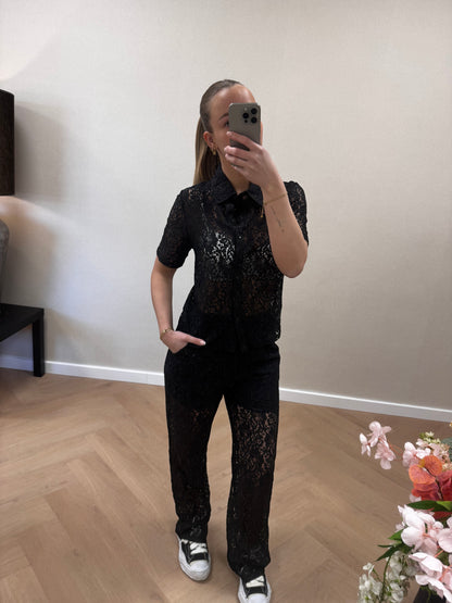 Lace set black