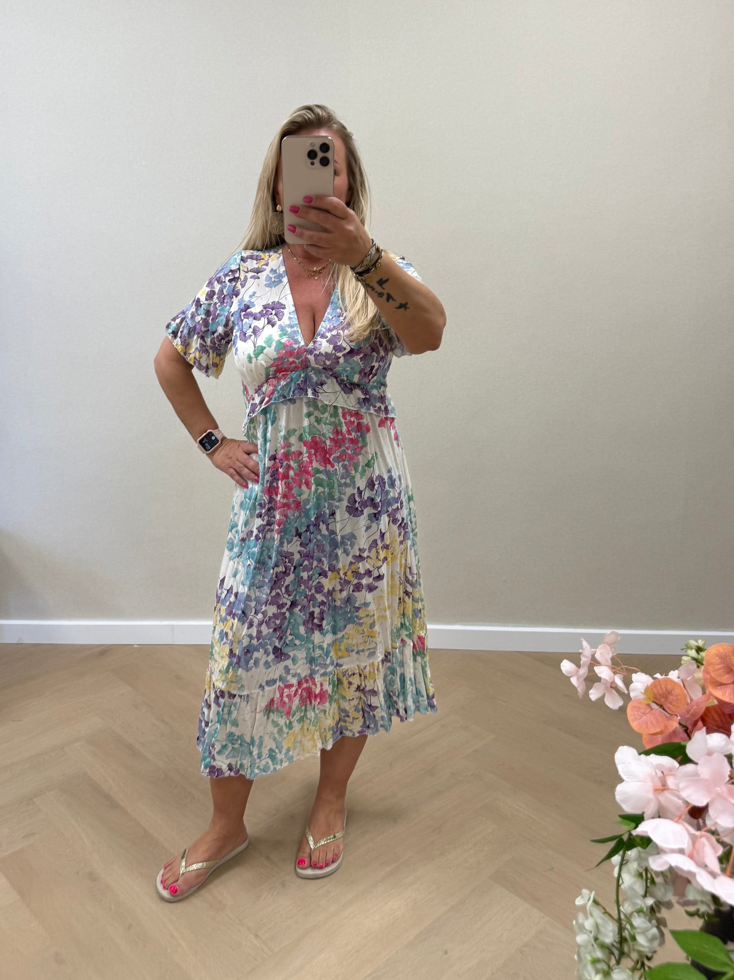 Flower dress purple