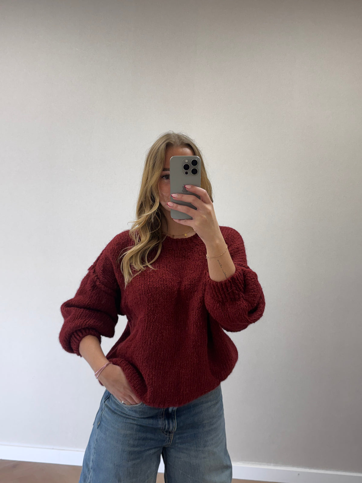 Livia knit - burgundy