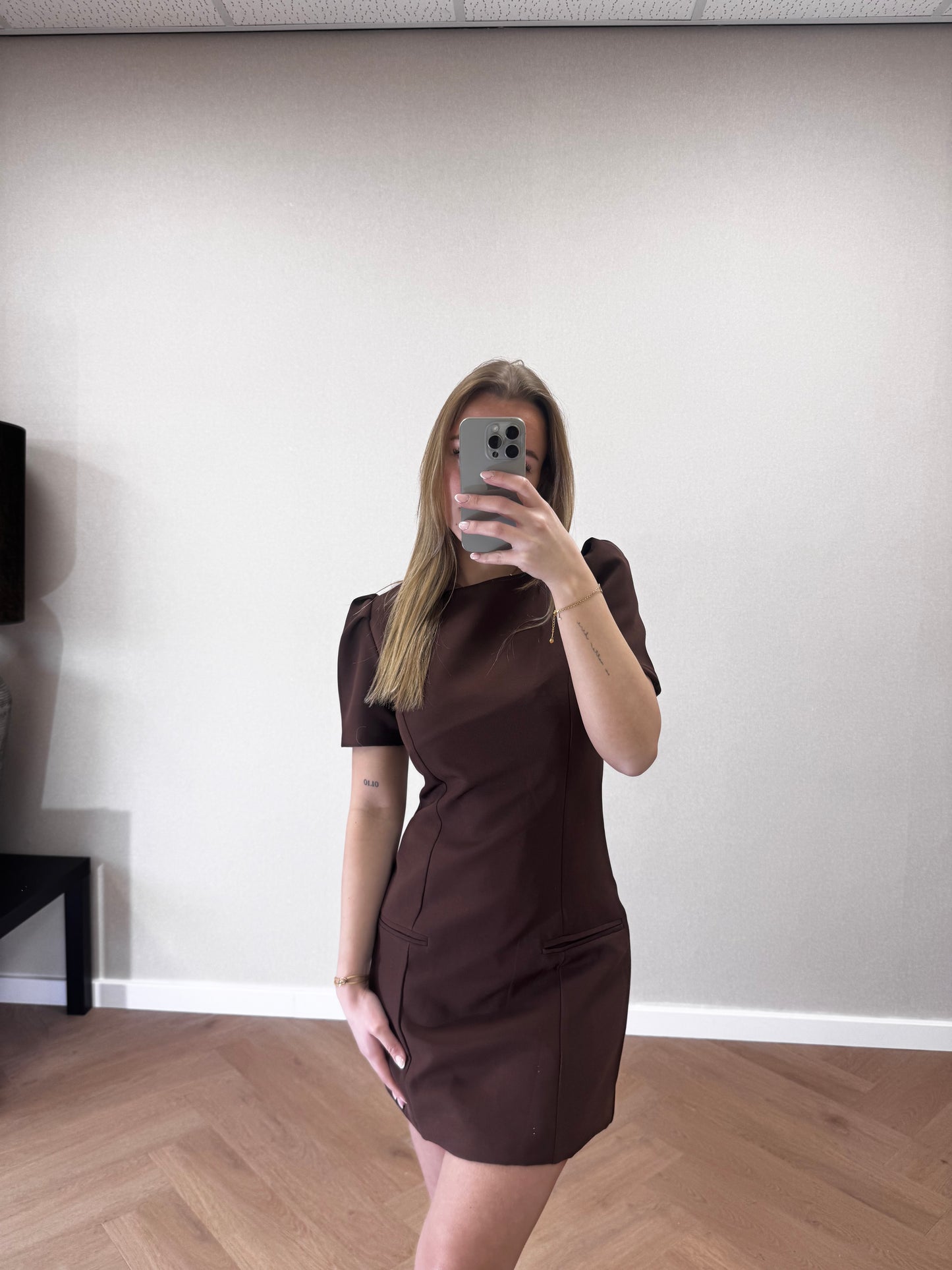 Zara jurk bruin