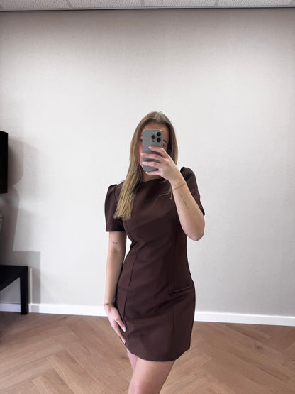 Zara jurk bruin