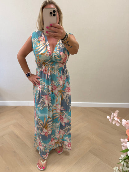 Bohemian dress turquoise