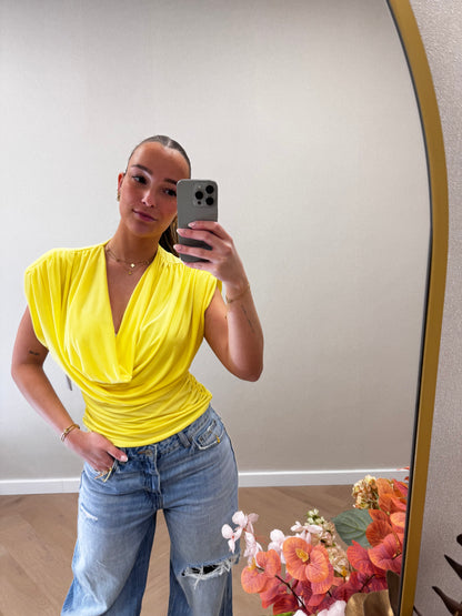 Mia top yellow