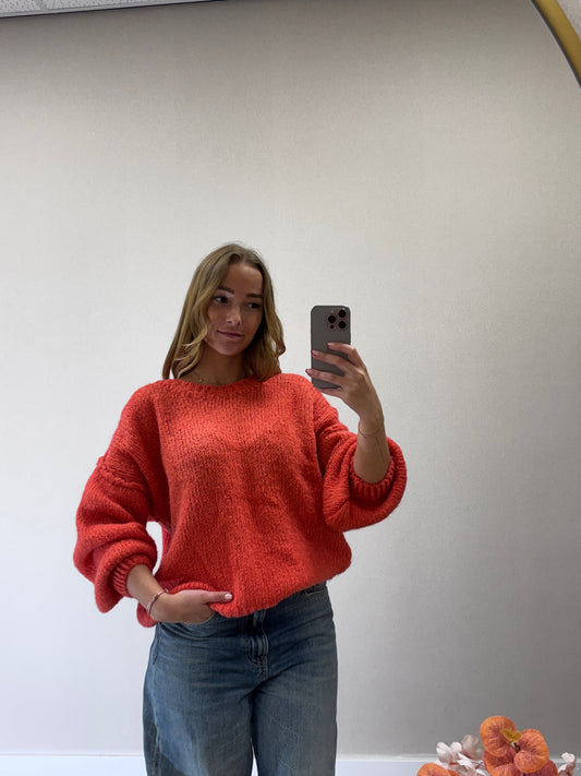 Livia knit - coral