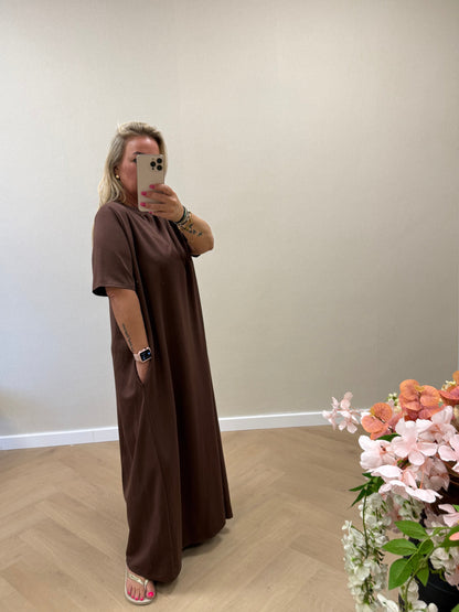 Tshirt dress brown