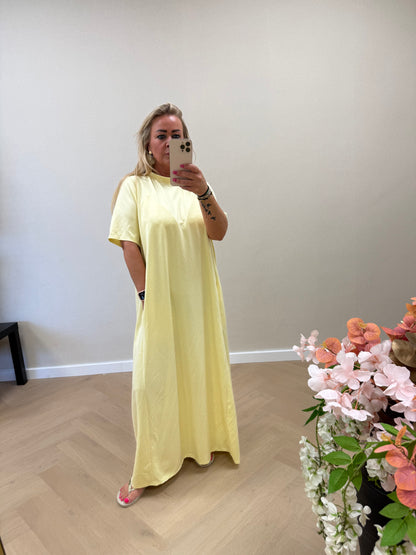 Tshirt dress yellow
