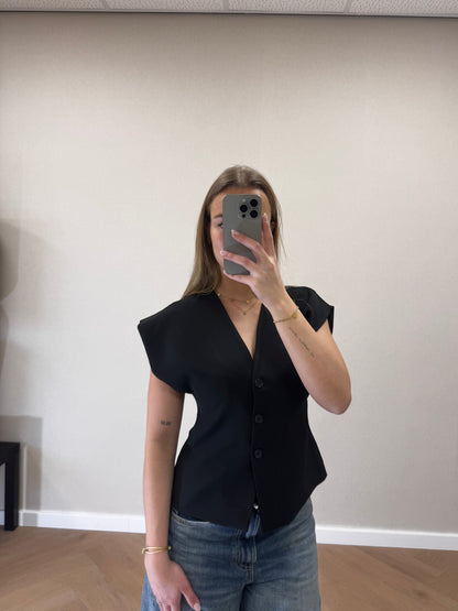 Top Olivia zwart