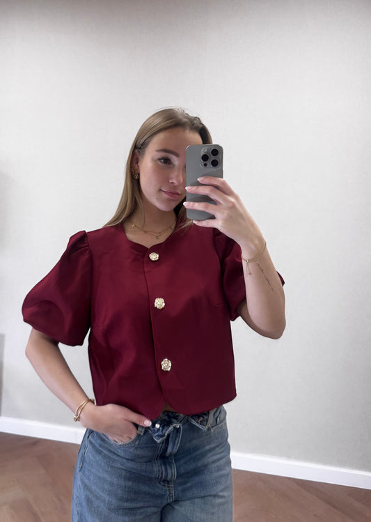 Luna top Bordeaux