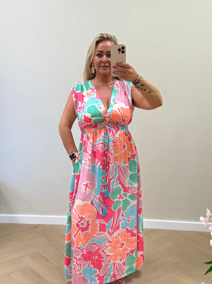 Bohemian dress pink