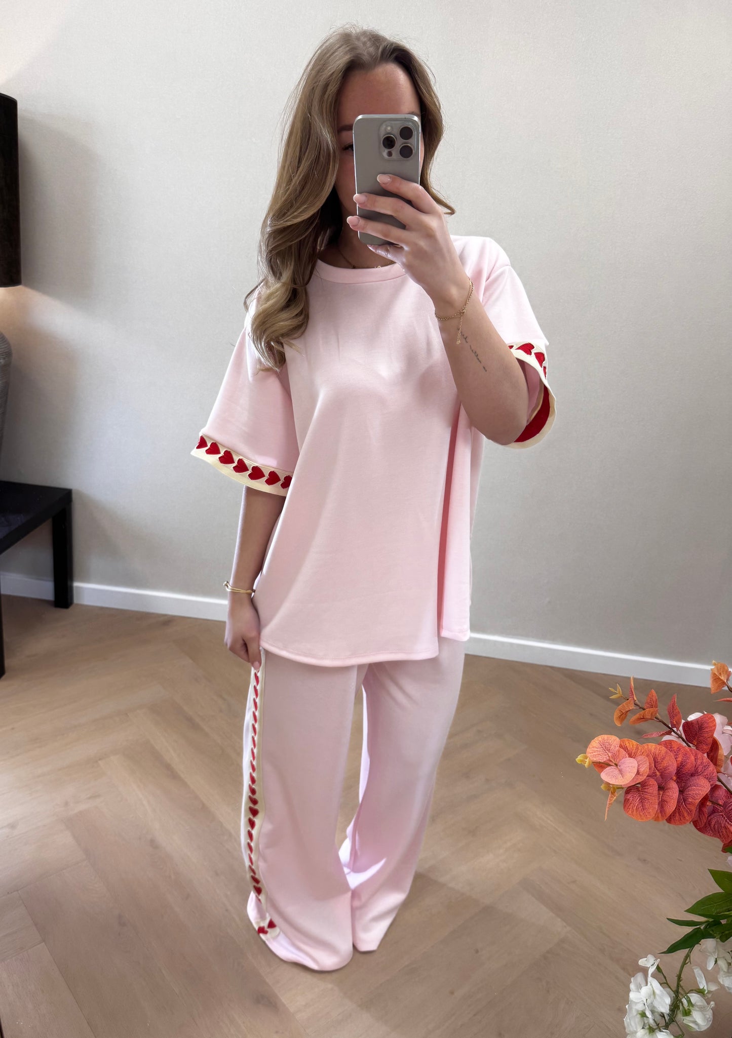 Heart set pink