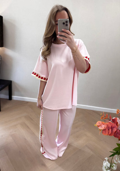 Heart set pink