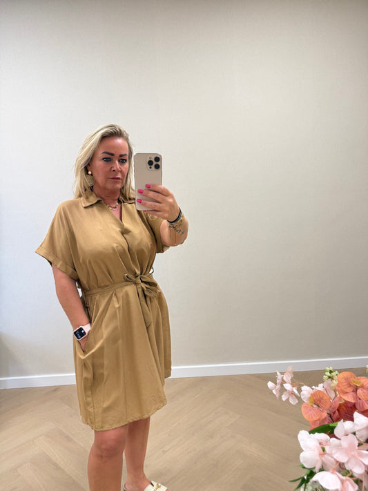 Haily dress camel