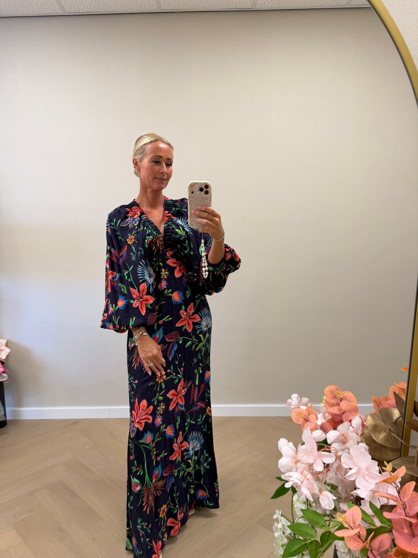 Bloom maxi dress - dark blue