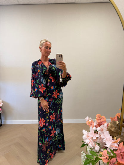 Bloom maxi dress - dark blue